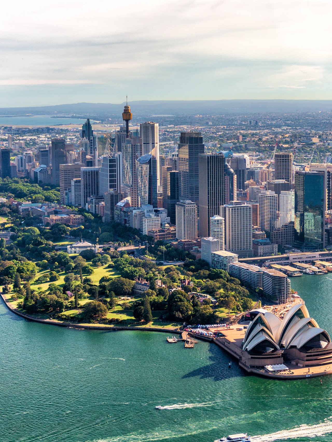 An aerial view of Sydney, Australia