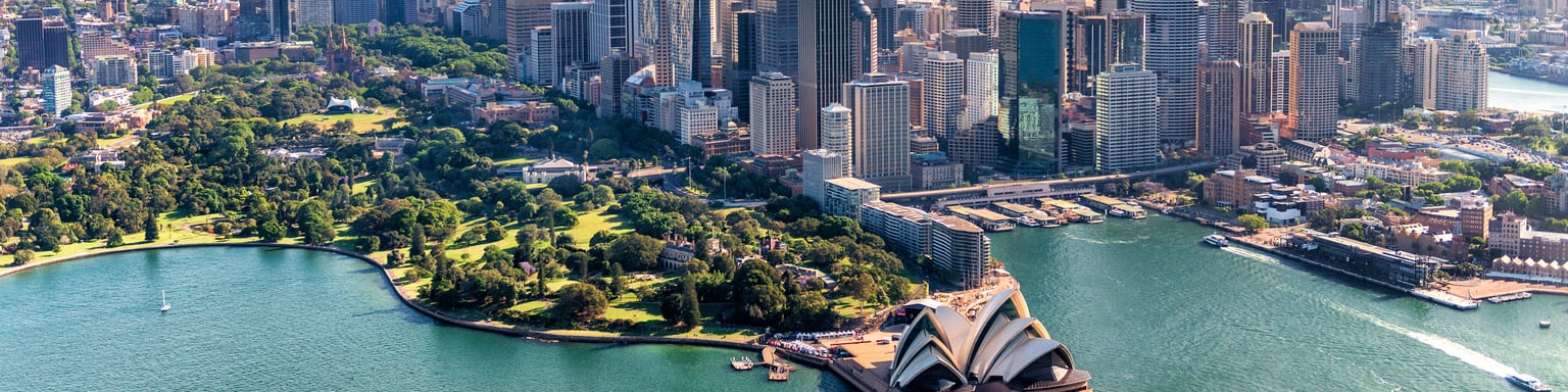 An aerial view of Sydney, Australia