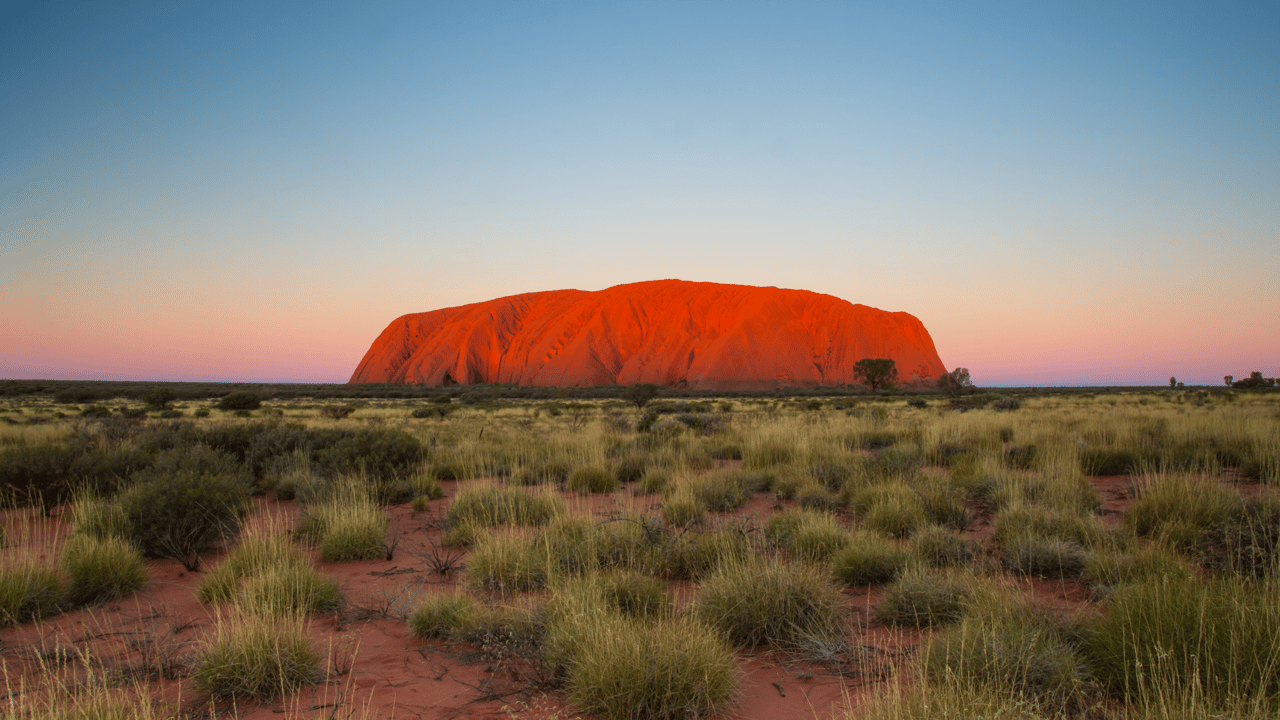 Uluru at sunset