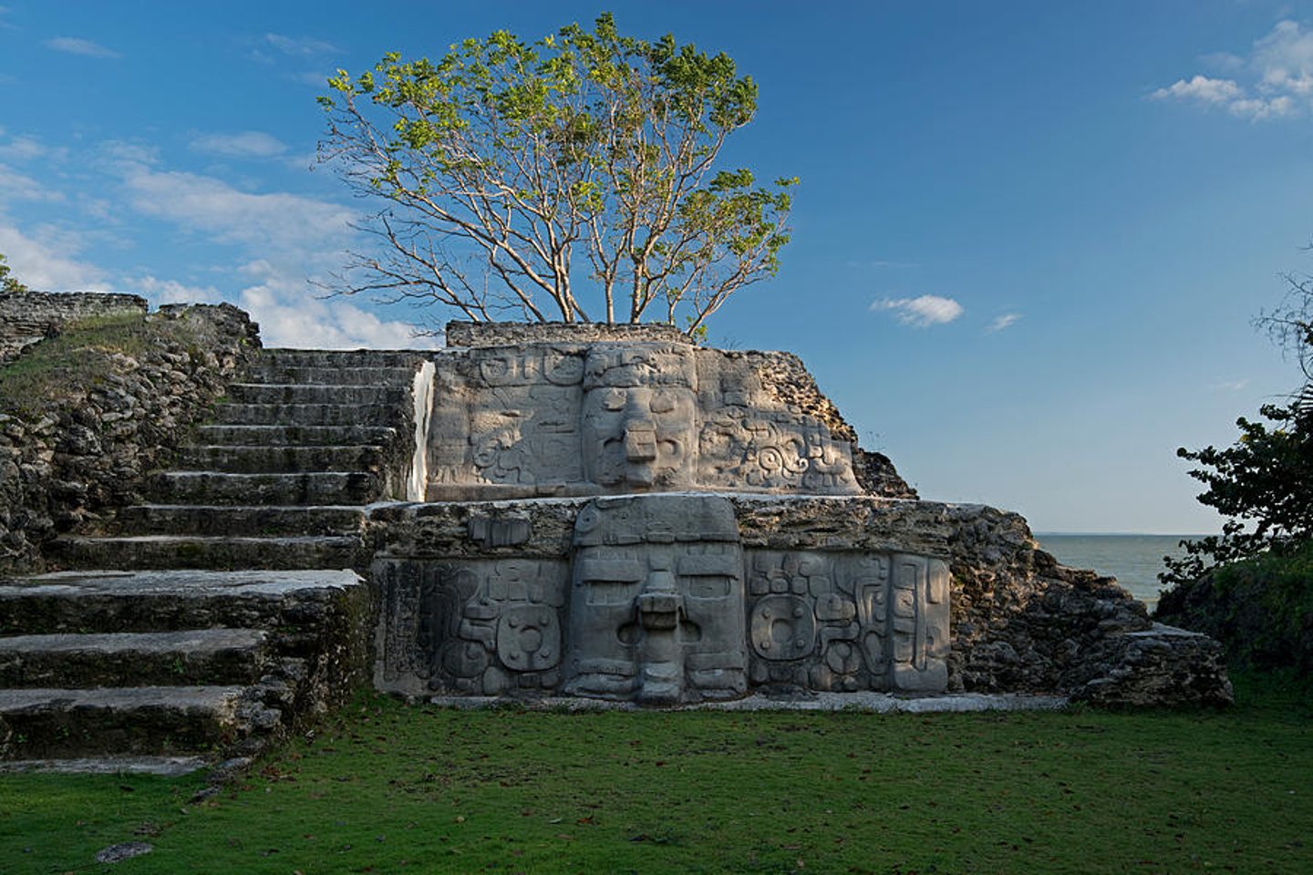 Cerros Mayan ruins in Corozal, Belize.