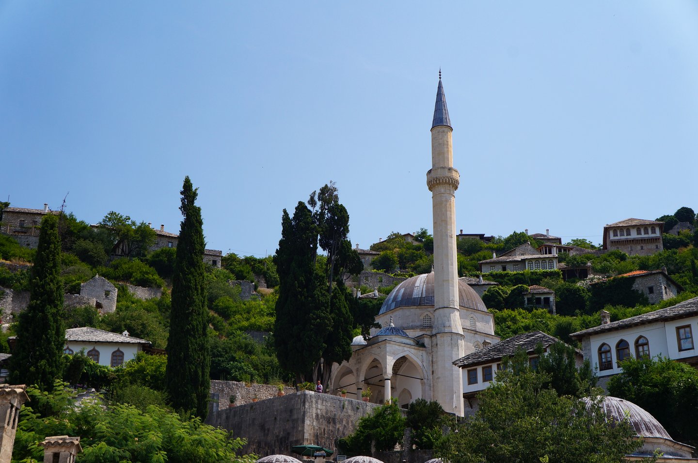 Pocitelj is tucked into the hillside