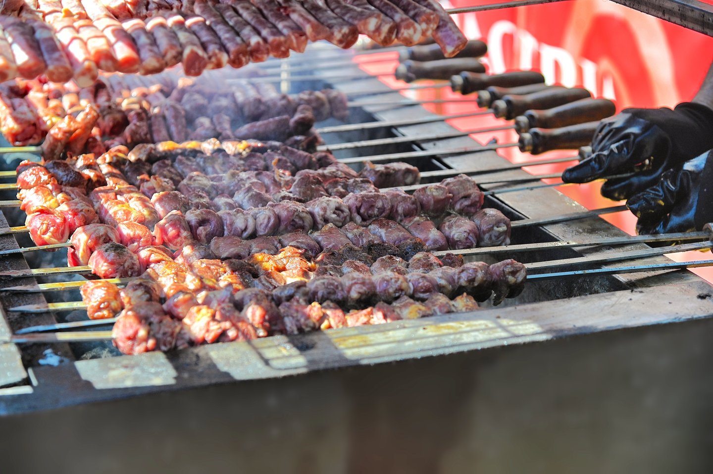 Bombette called cooked on the barbecue in Puglia, Italy.
