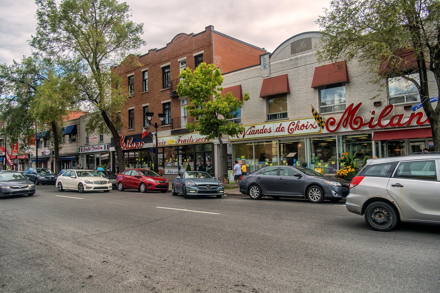 A street in Little Italy, Montreal