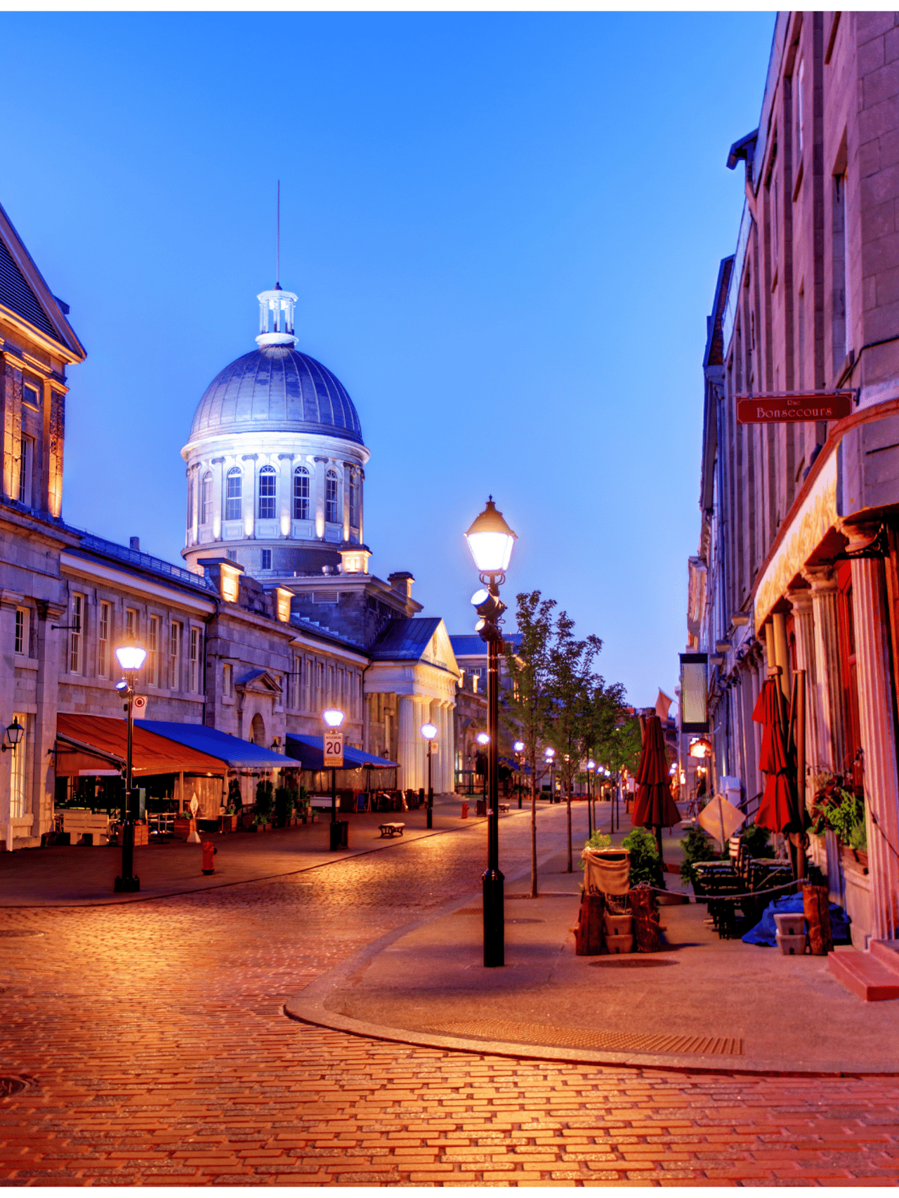 A street in Old Montreal, Quebec, Canada