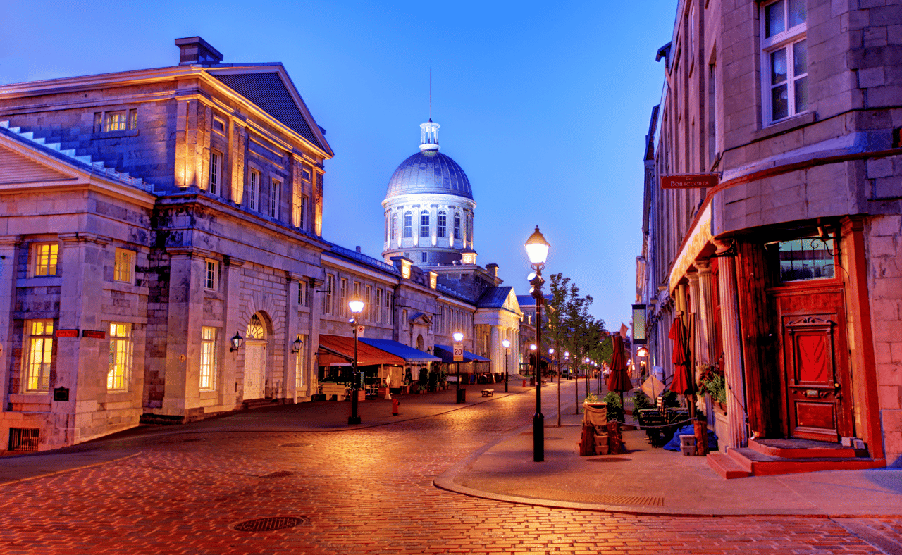 A street in Old Montreal, Quebec, Canada