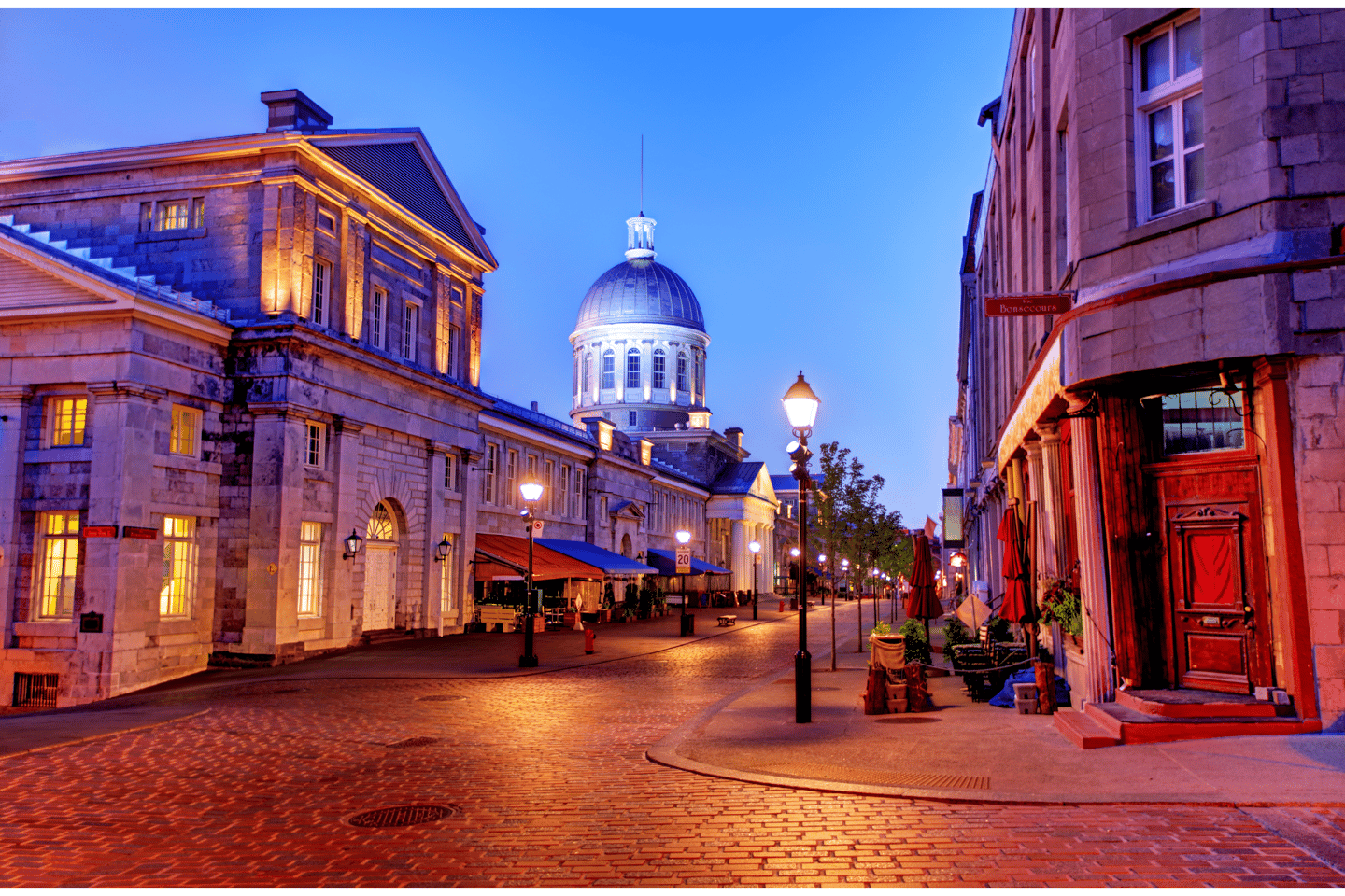 A street in Old Montreal, Quebec, Canada