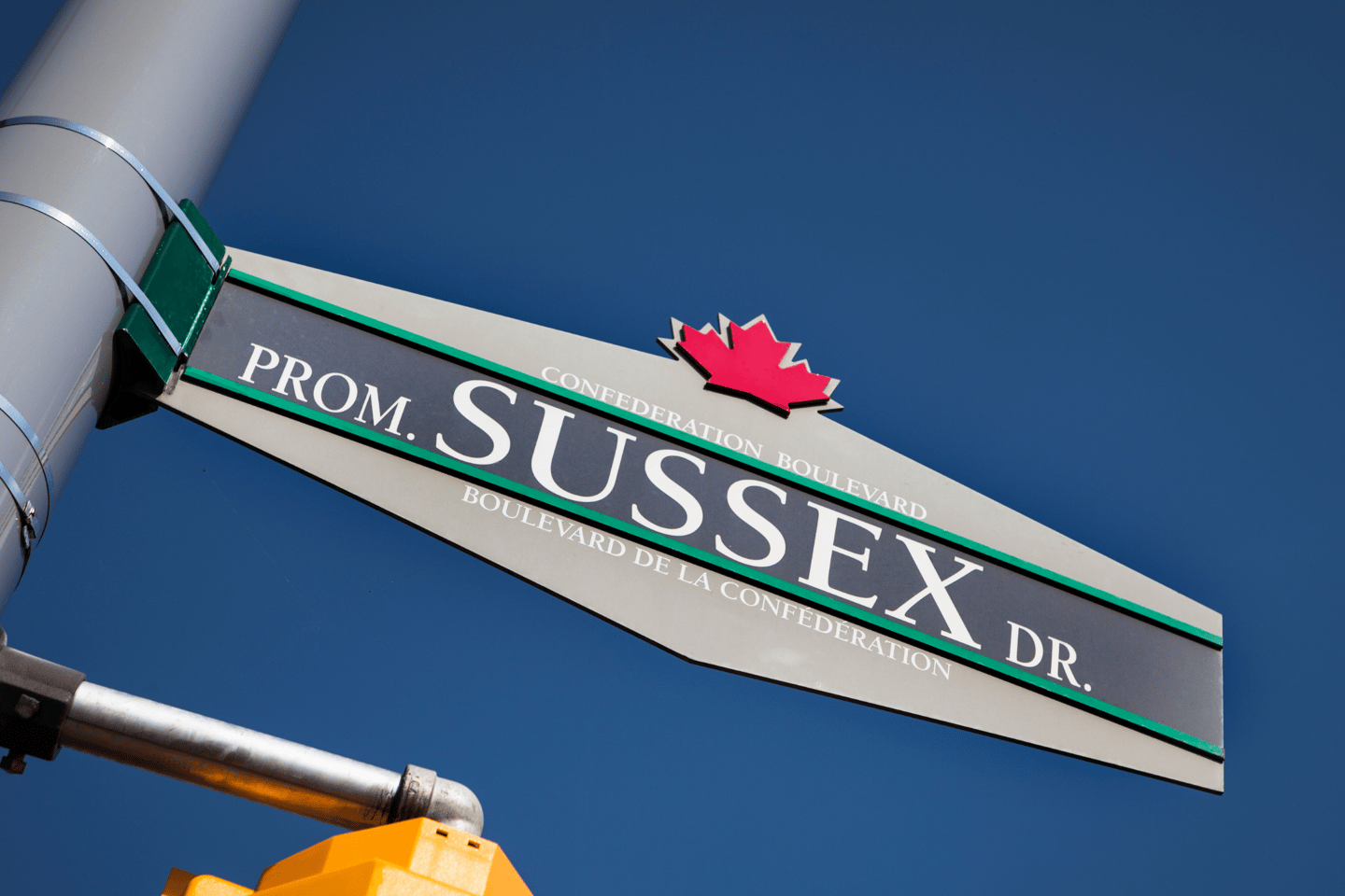 A street sign in Ottawa