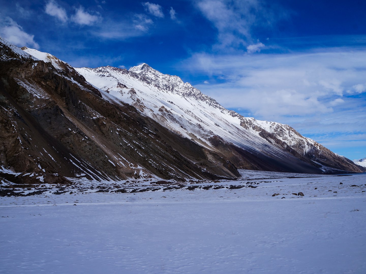 Snow and mountains