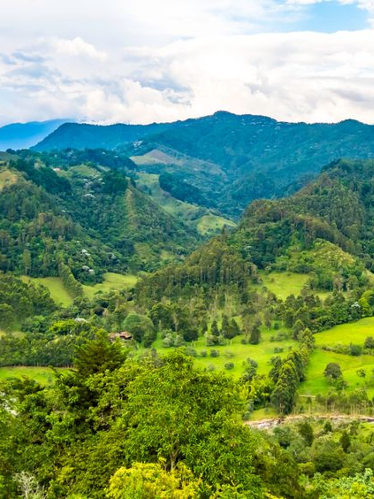 A panoramic view of Cocoro Valley in Columbia