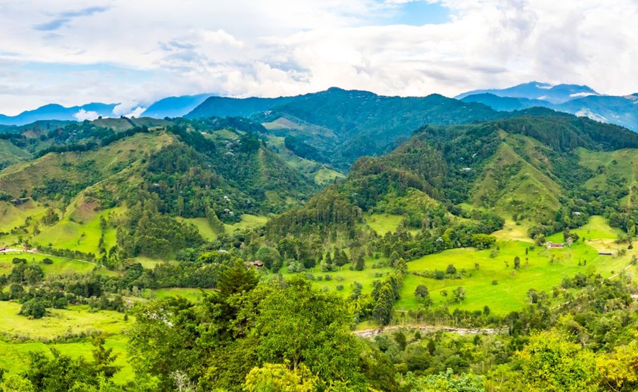 A panoramic view of Cocoro Valley in Columbia