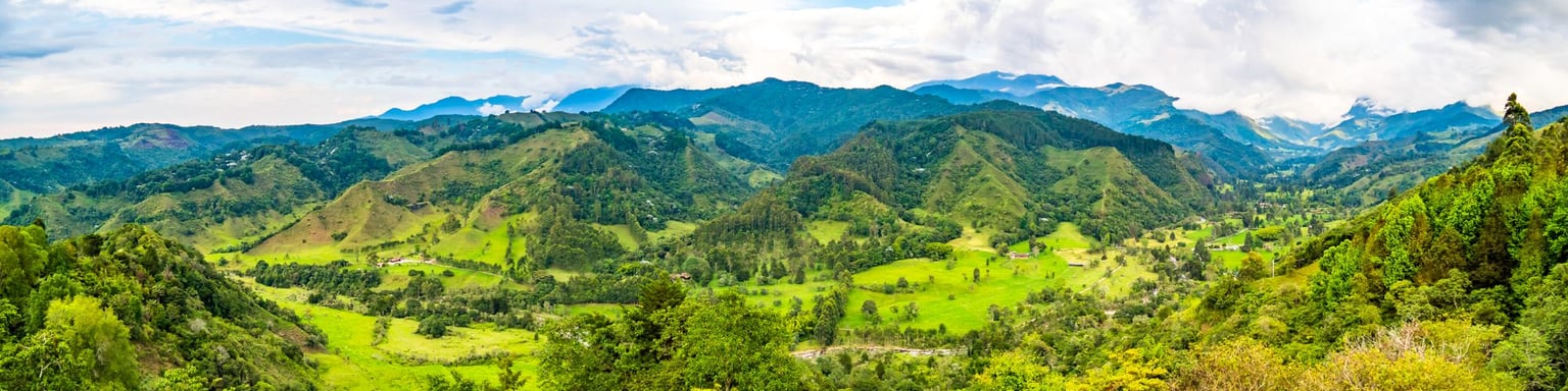 A panoramic view of Cocoro Valley in Columbia
