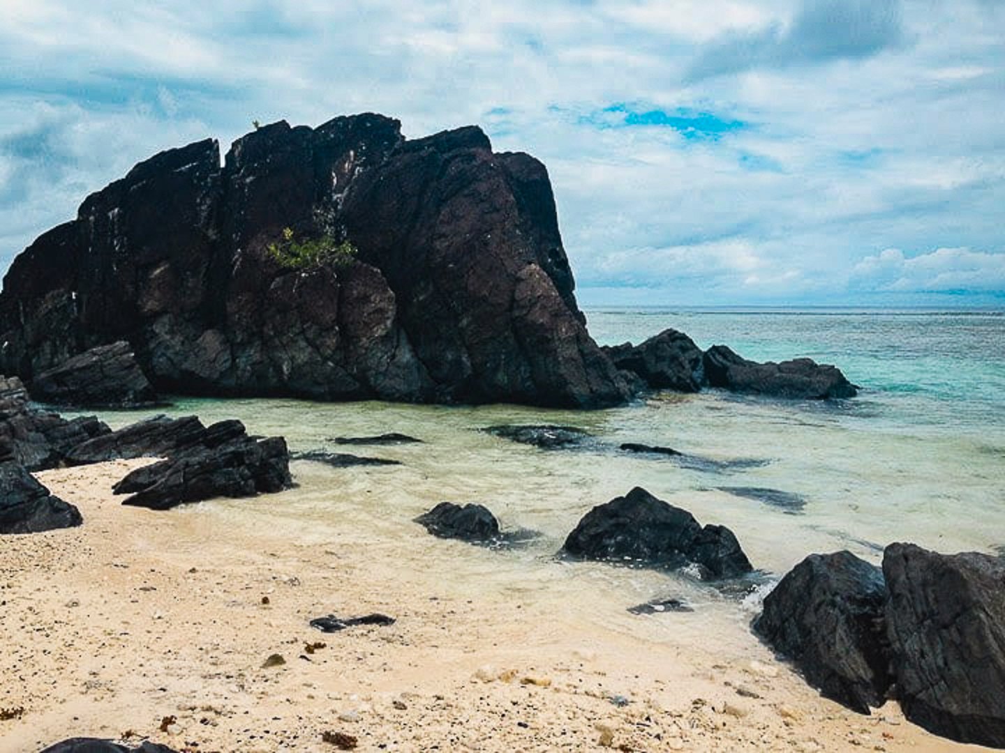 Black Rock Beach in Rarotonga