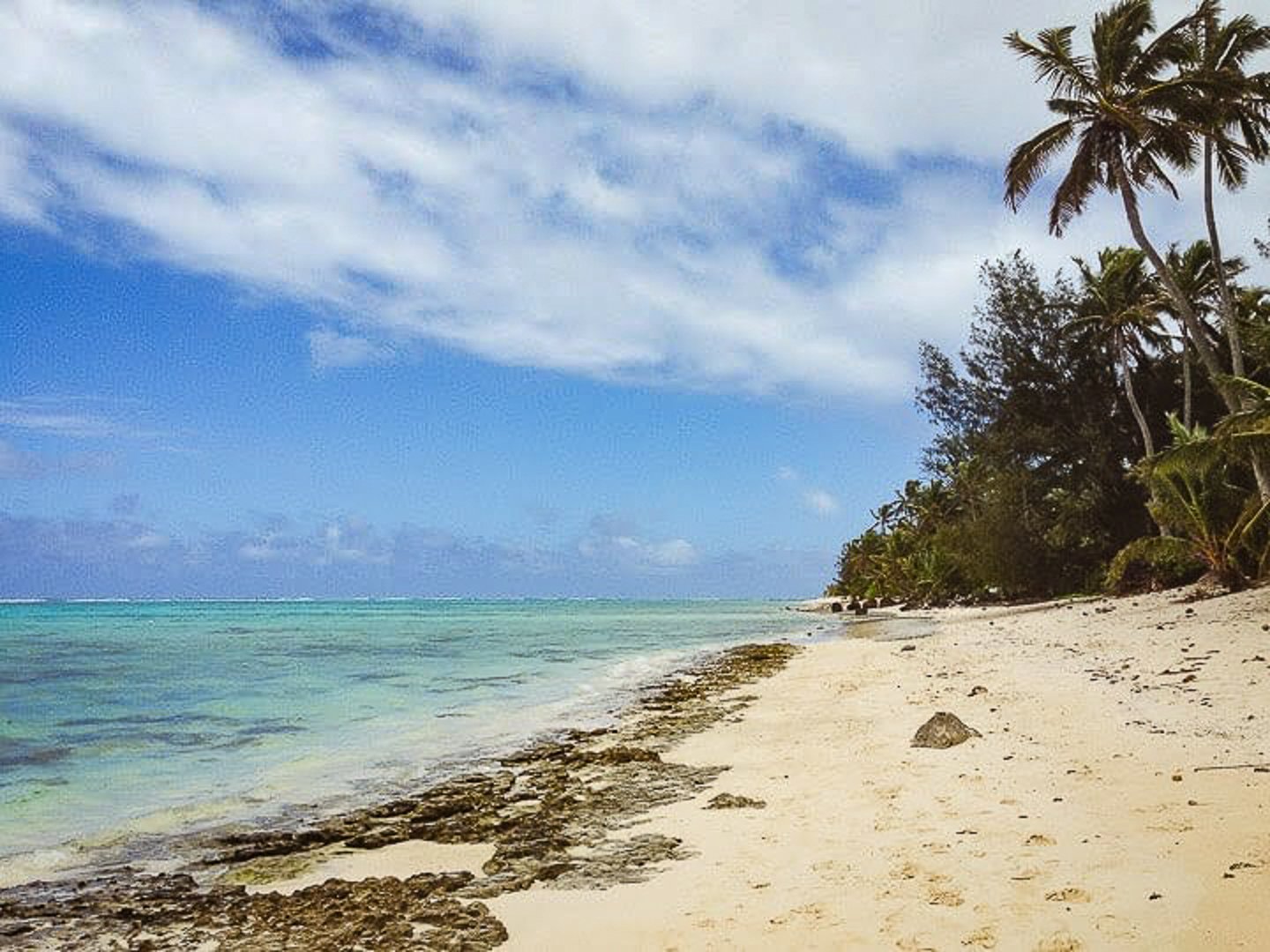 Aroa Beach in the Cook Islands