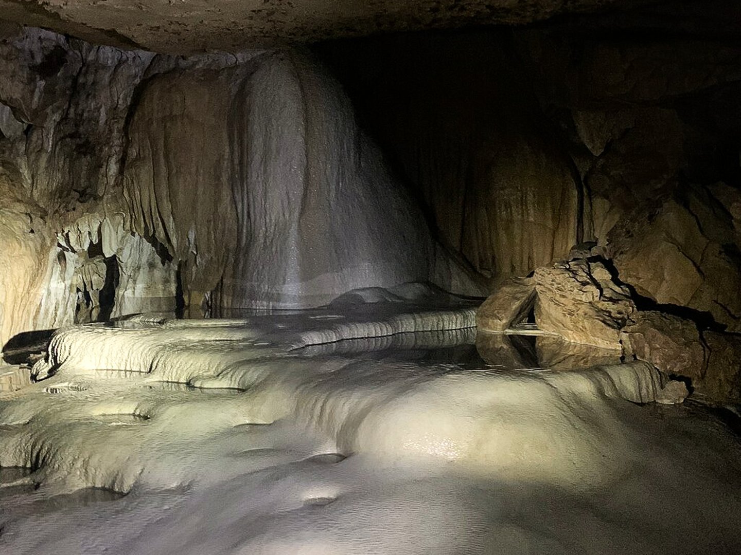 The interior of the Venado Caves in Costa Rica