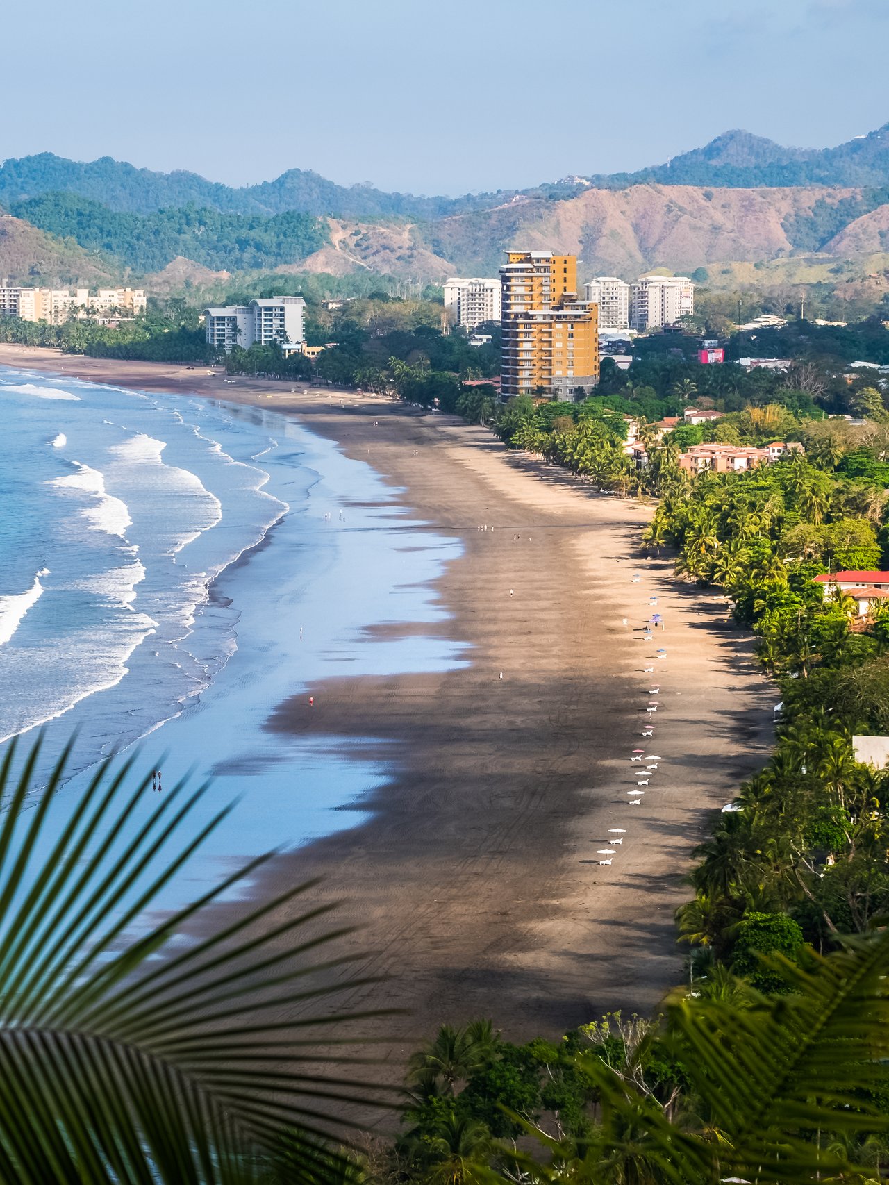 The beach and town of Jaco, Costa Rica
