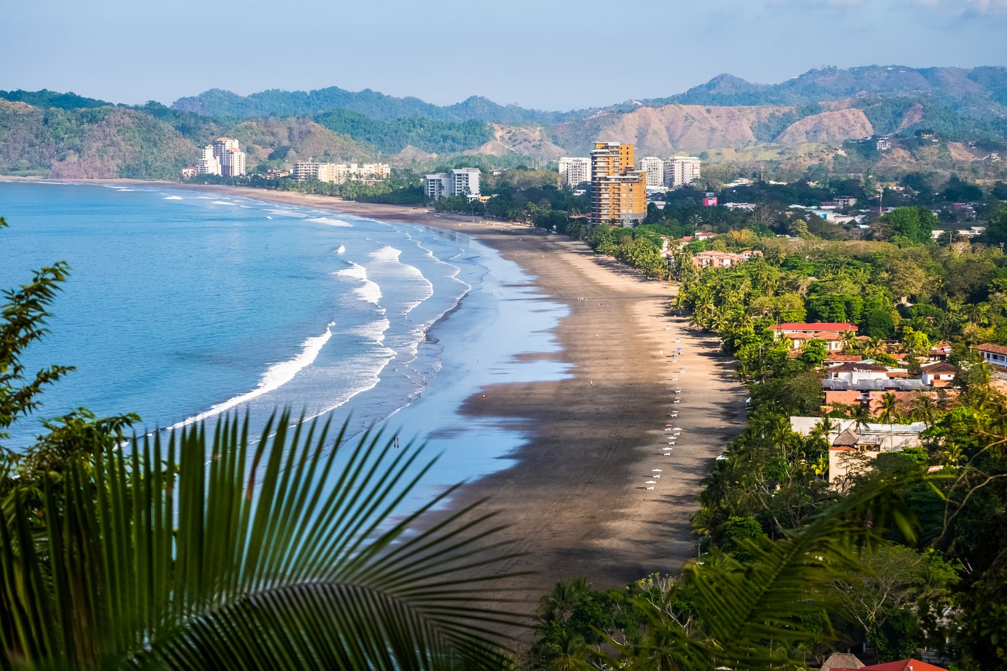 The beach and town of Jaco, Costa Rica