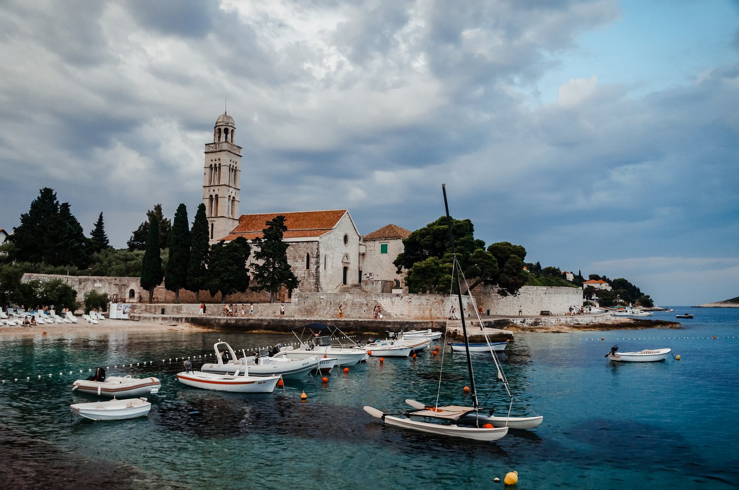 The harbour in Bol, a Dalmatian island