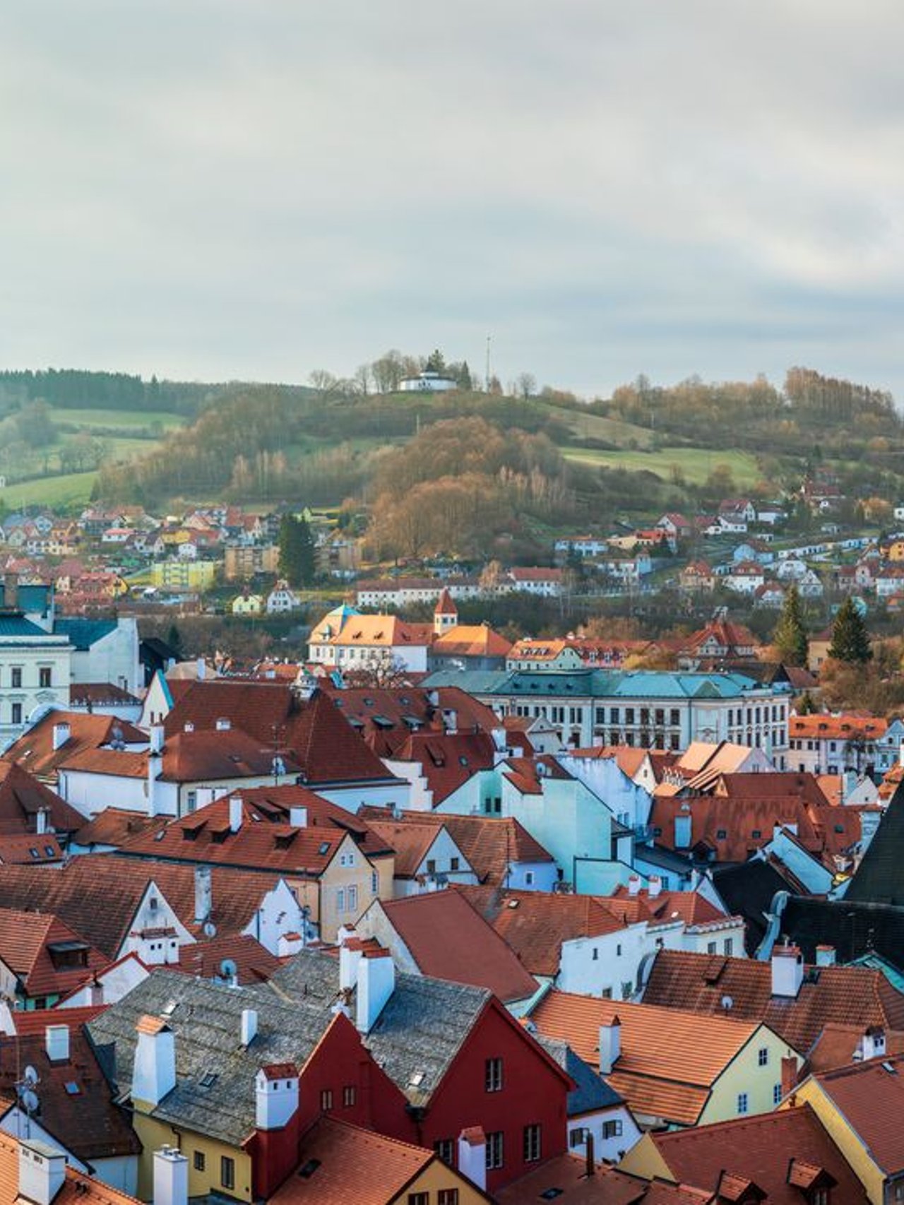 A view over the rooftops of Český Krumlov