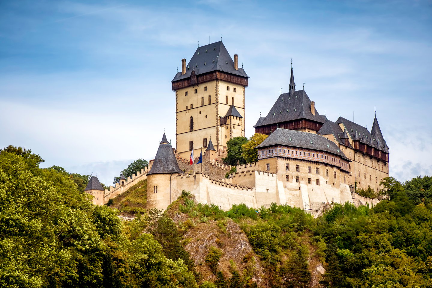 Karlstejn Castle in Central Bohemia, Czech Republic