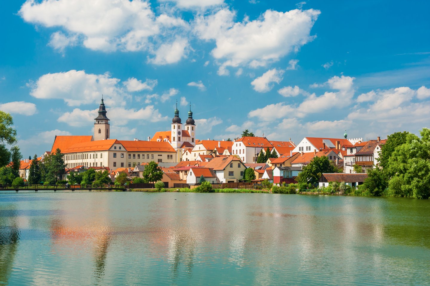 The town of Telc in the Czech Republic