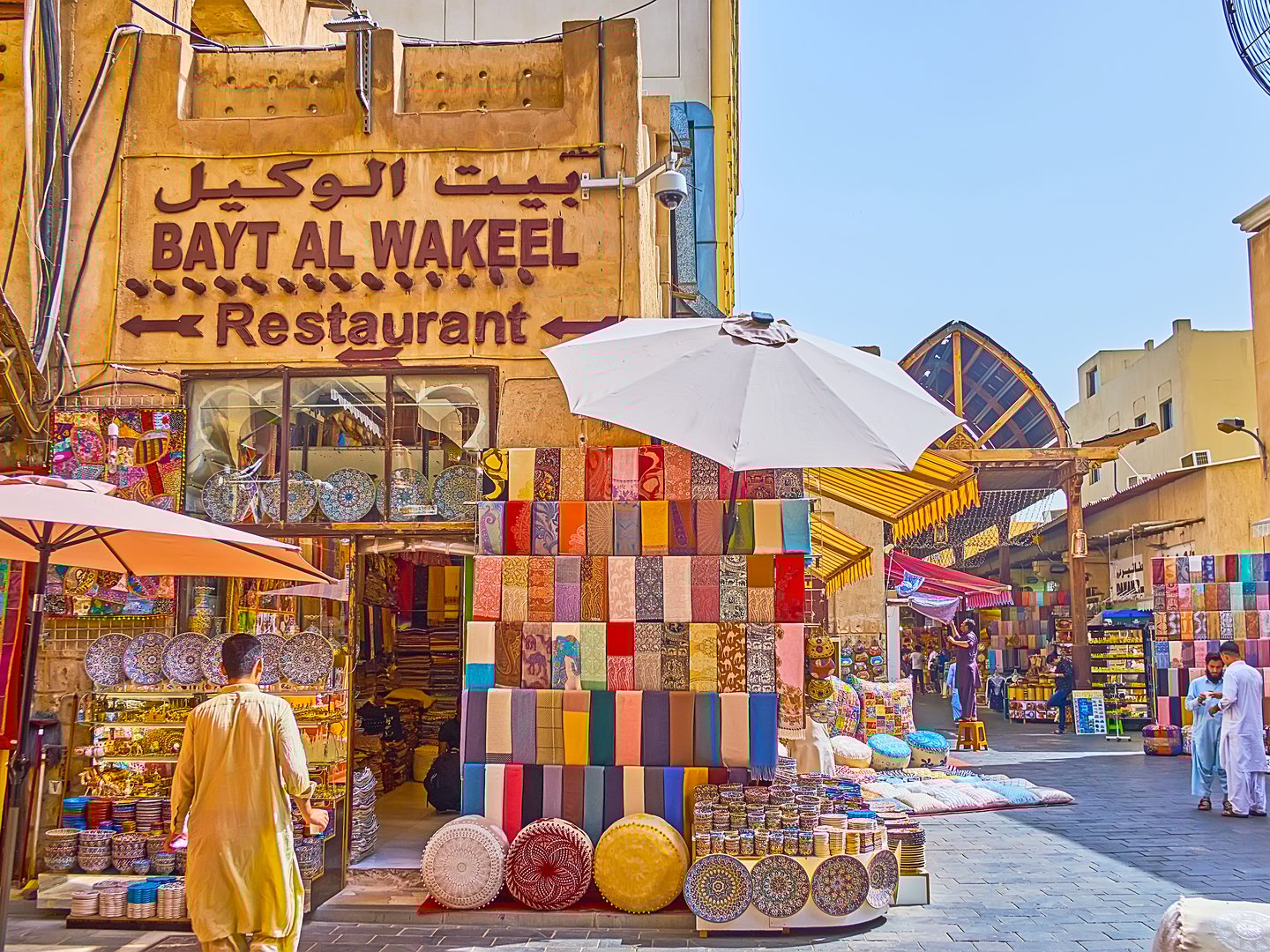 The stores of Bur Dubai Grand Souq in Al Fahidi, Dubai