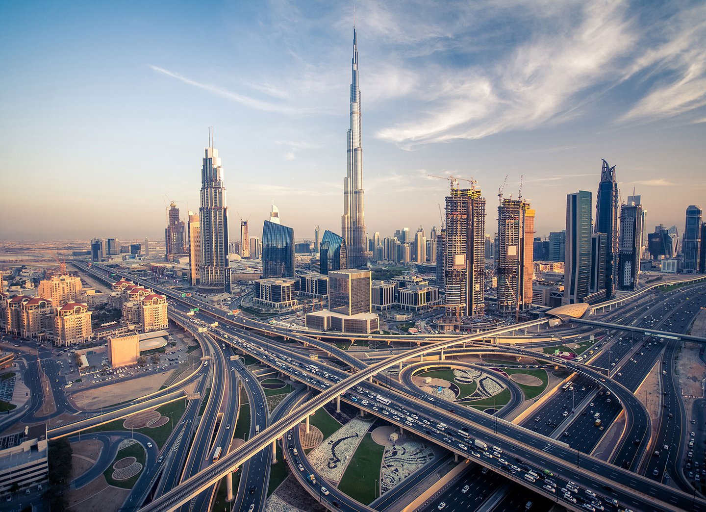 The striking desert city of Dubai