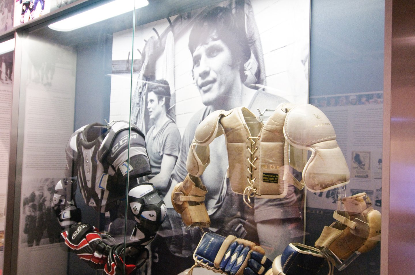 An exhibition at the Hockey Hall of Fame in Tampere, Finland