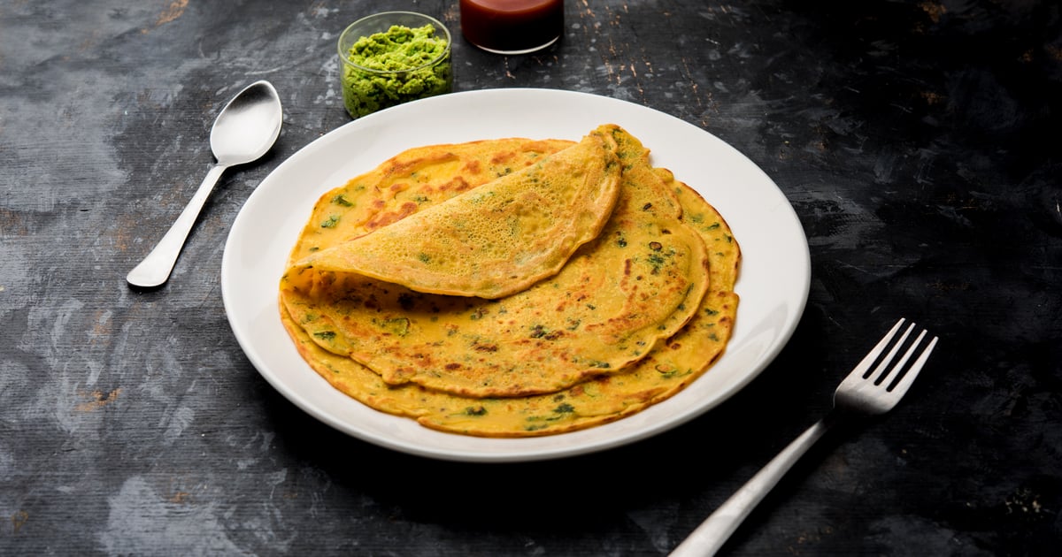 Besan chilla: Indian savoury pancakes | Faraway Worlds