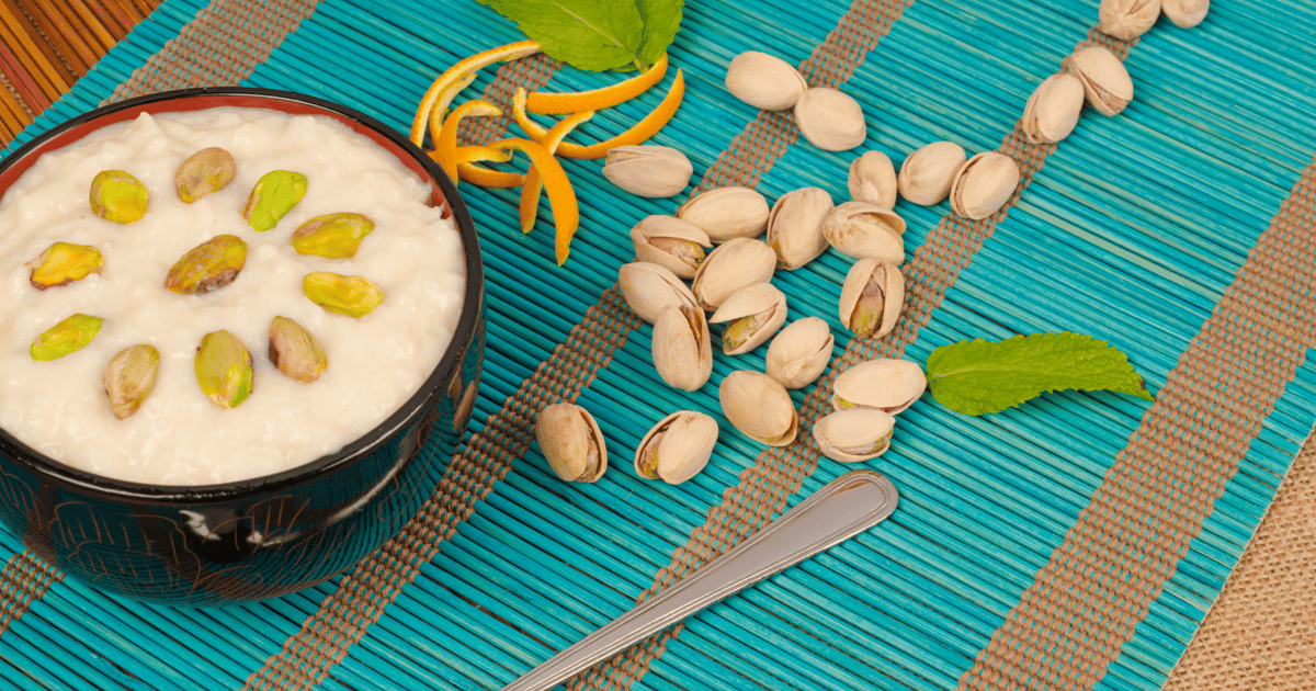 Nolen Gurer Payesh: Traditional Indian rice pudding with saffron and cherries | Faraway Worlds
