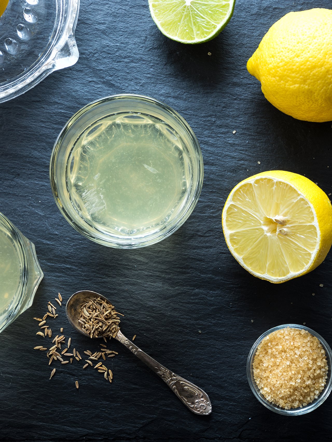 Ingredients for lemon soda