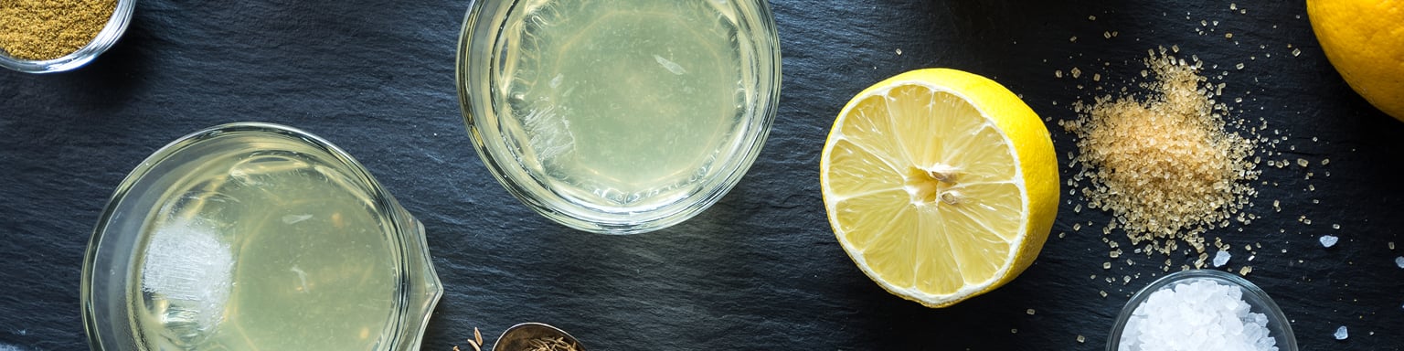 Ingredients for lemon soda