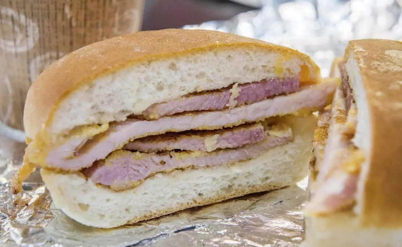 Canada's famous peameal bacon sandwich