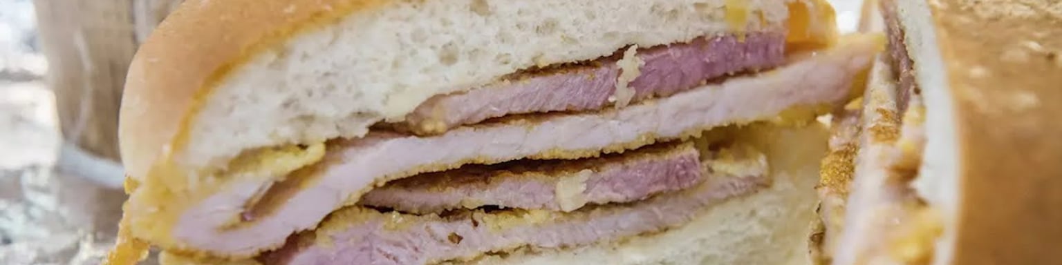 Canada's famous peameal bacon sandwich