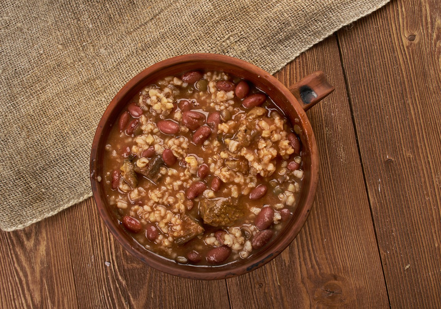A bowl of New Orleans-style red beans and rice