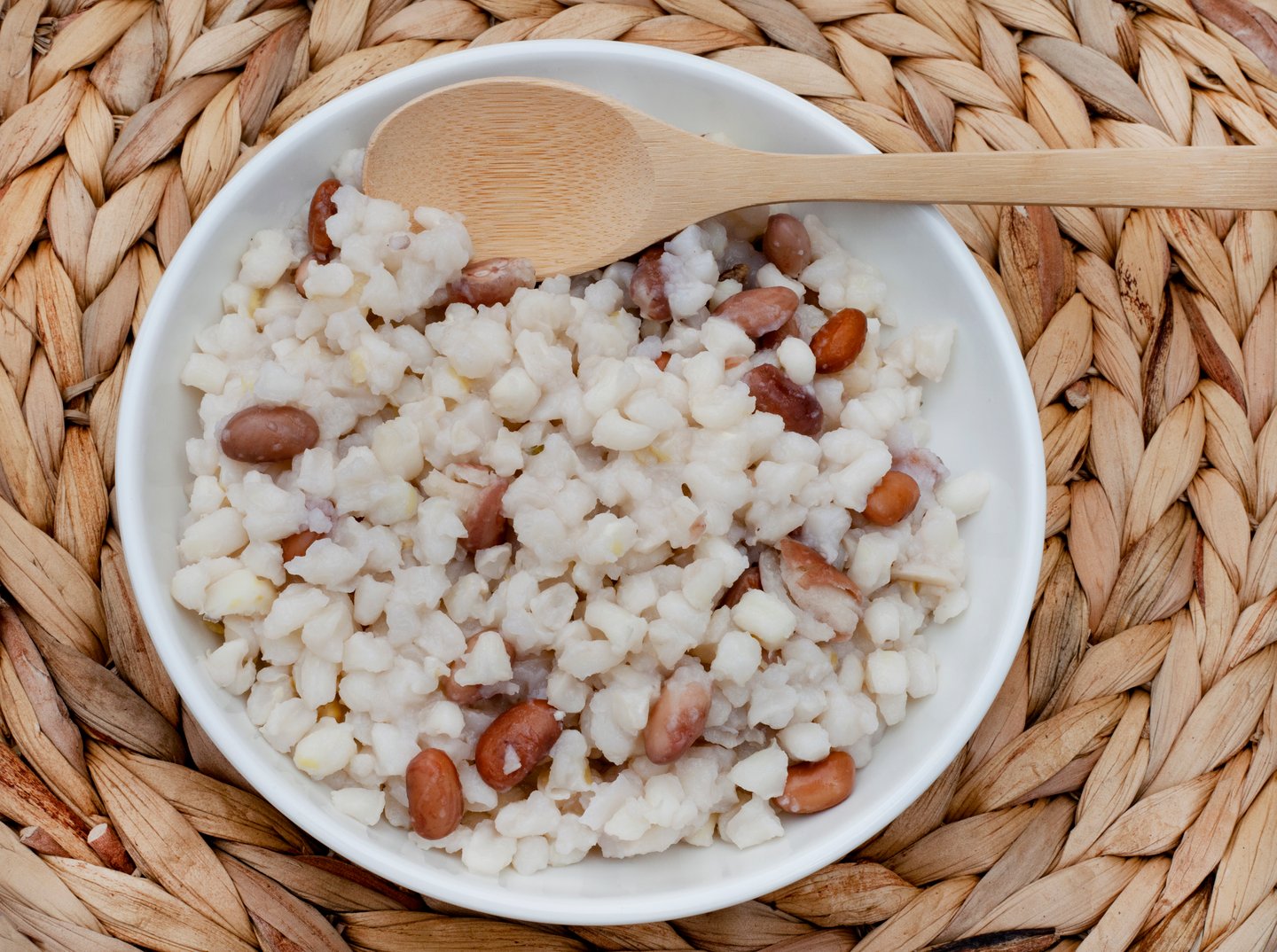 Samp, made from maize, and served with beans