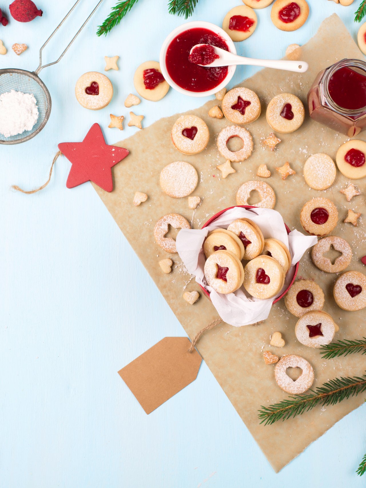 Spitzbuben cookies made for Christmas