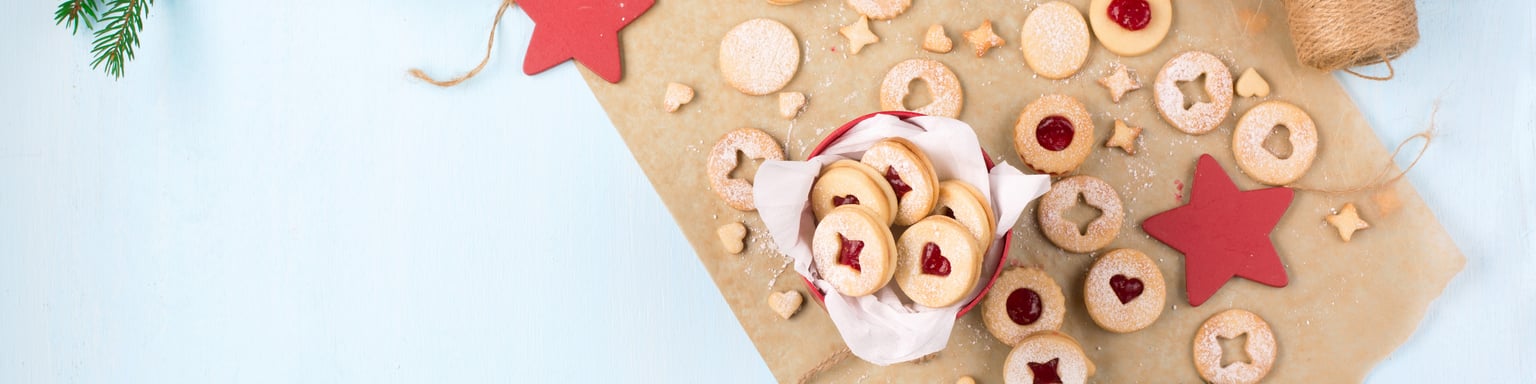 Spitzbuben cookies made for Christmas