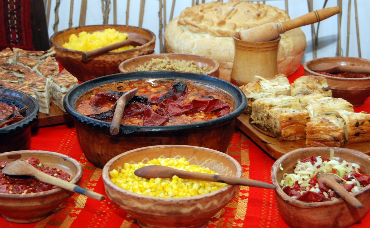 Typical food from North Macedonia and the Balkans