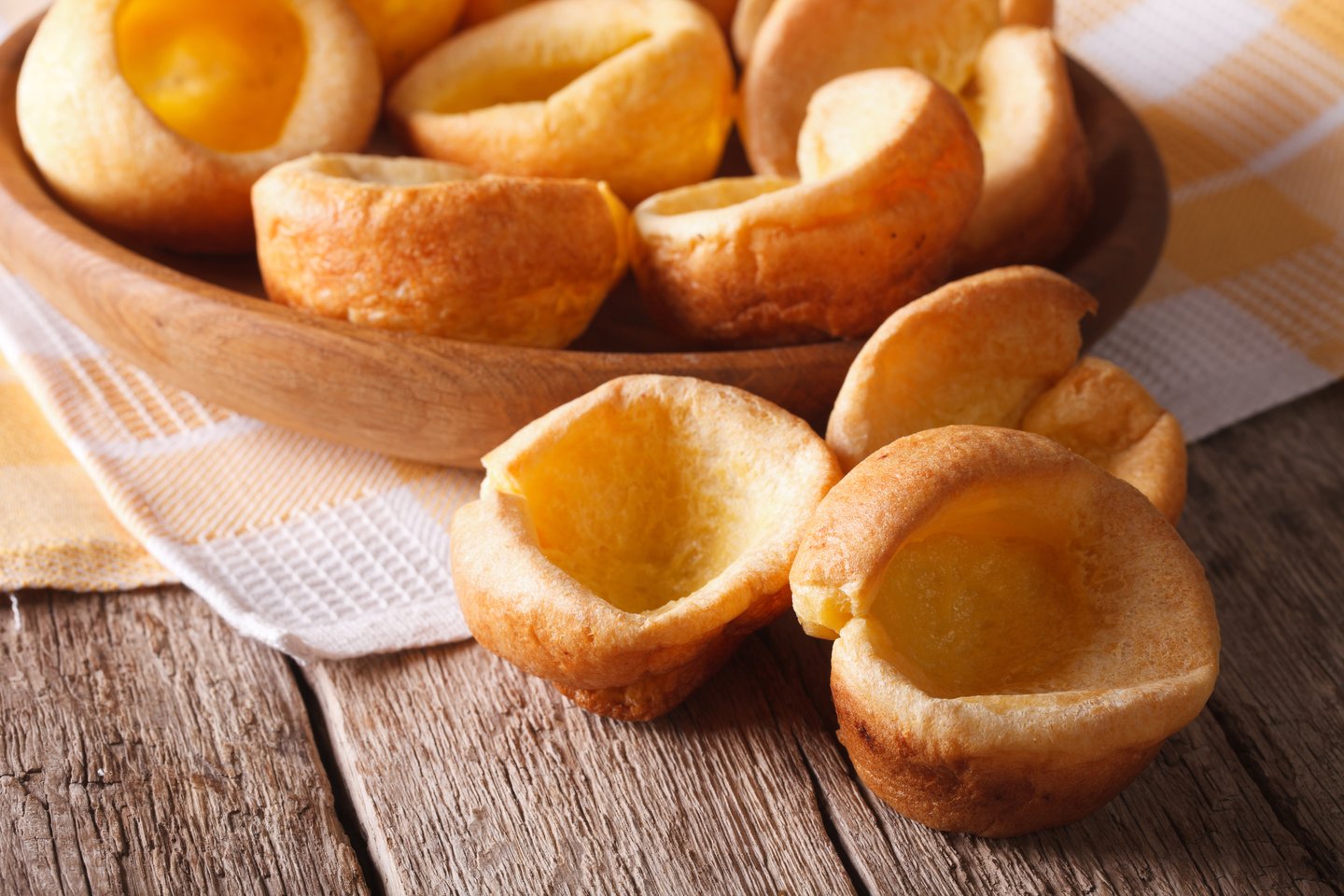 Yorkshire puddings straight in a bowl