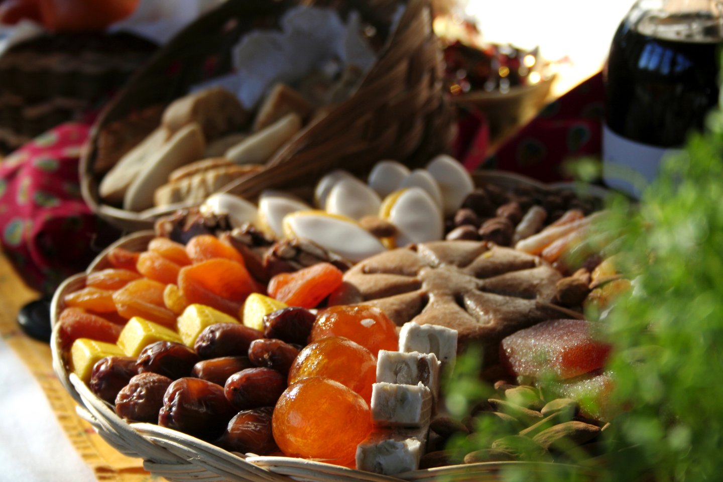 A traditional platter of the 13 desserts of Christmas.