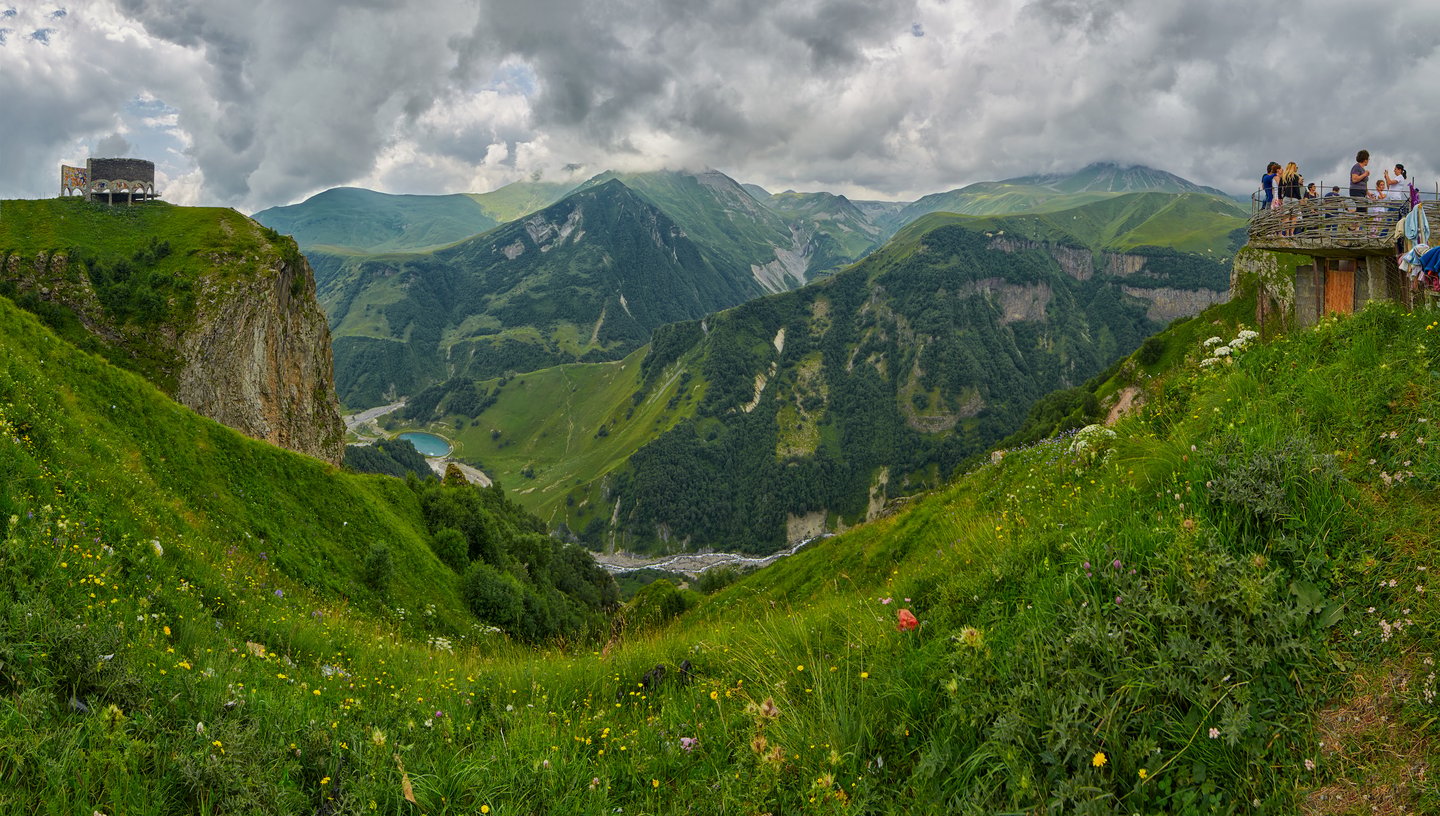 The view from the Georgian Military Road in Spring.