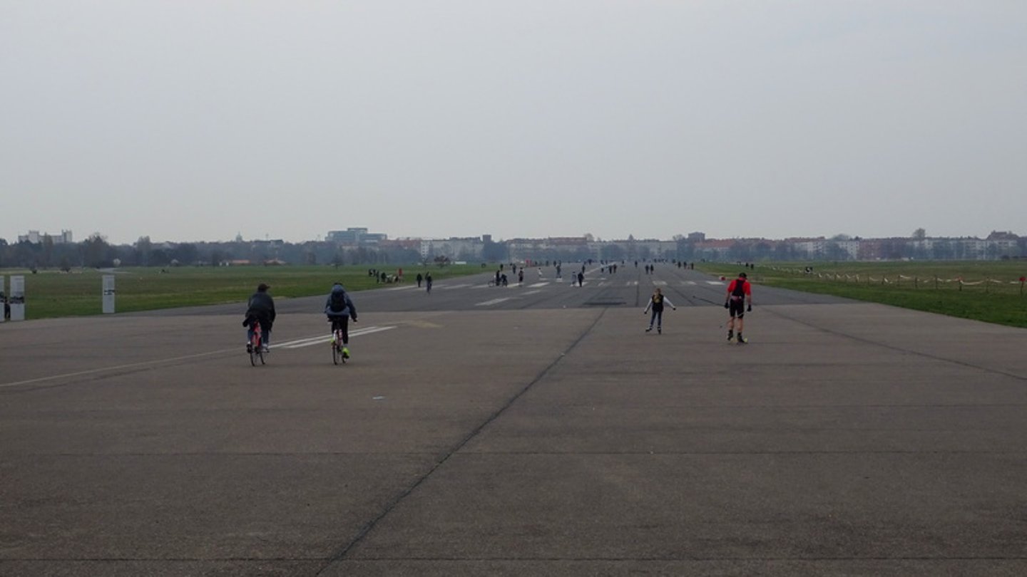 Tempelhof Field at the site of the former airport in Berlin, Germany