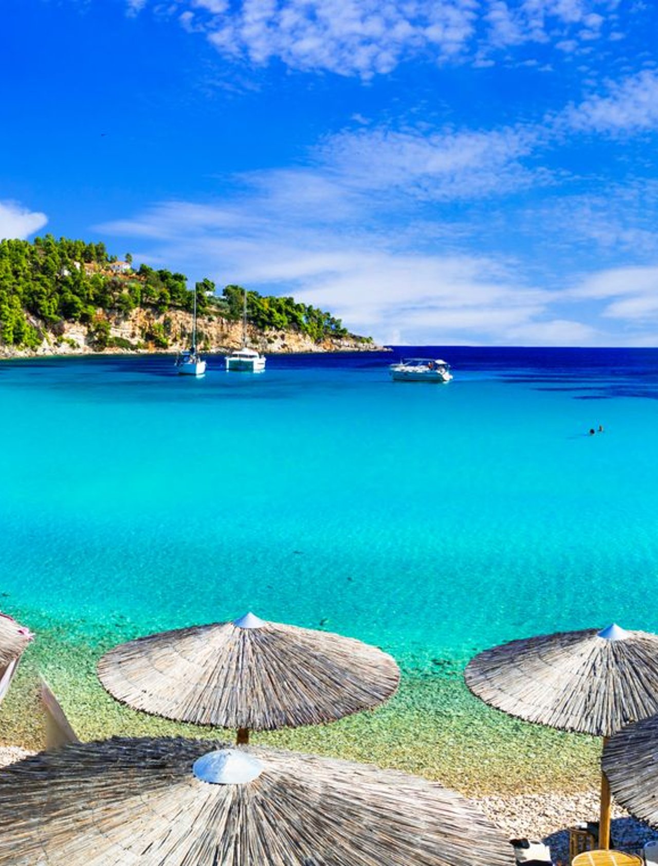 Beautiful Milia Beach on Alonissos island, Greece.