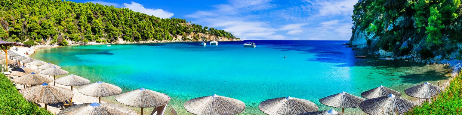 Beautiful Milia Beach on Alonissos island, Greece.