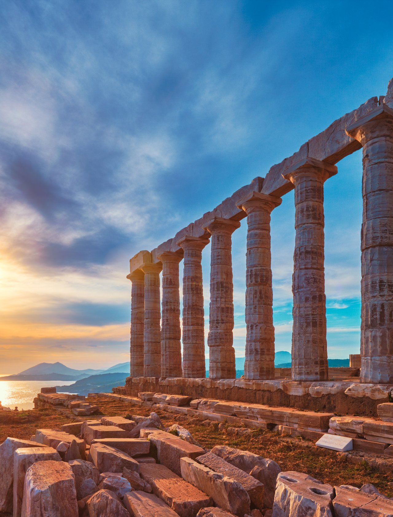 Temple of Poseidon at Cape Sounio, Greece