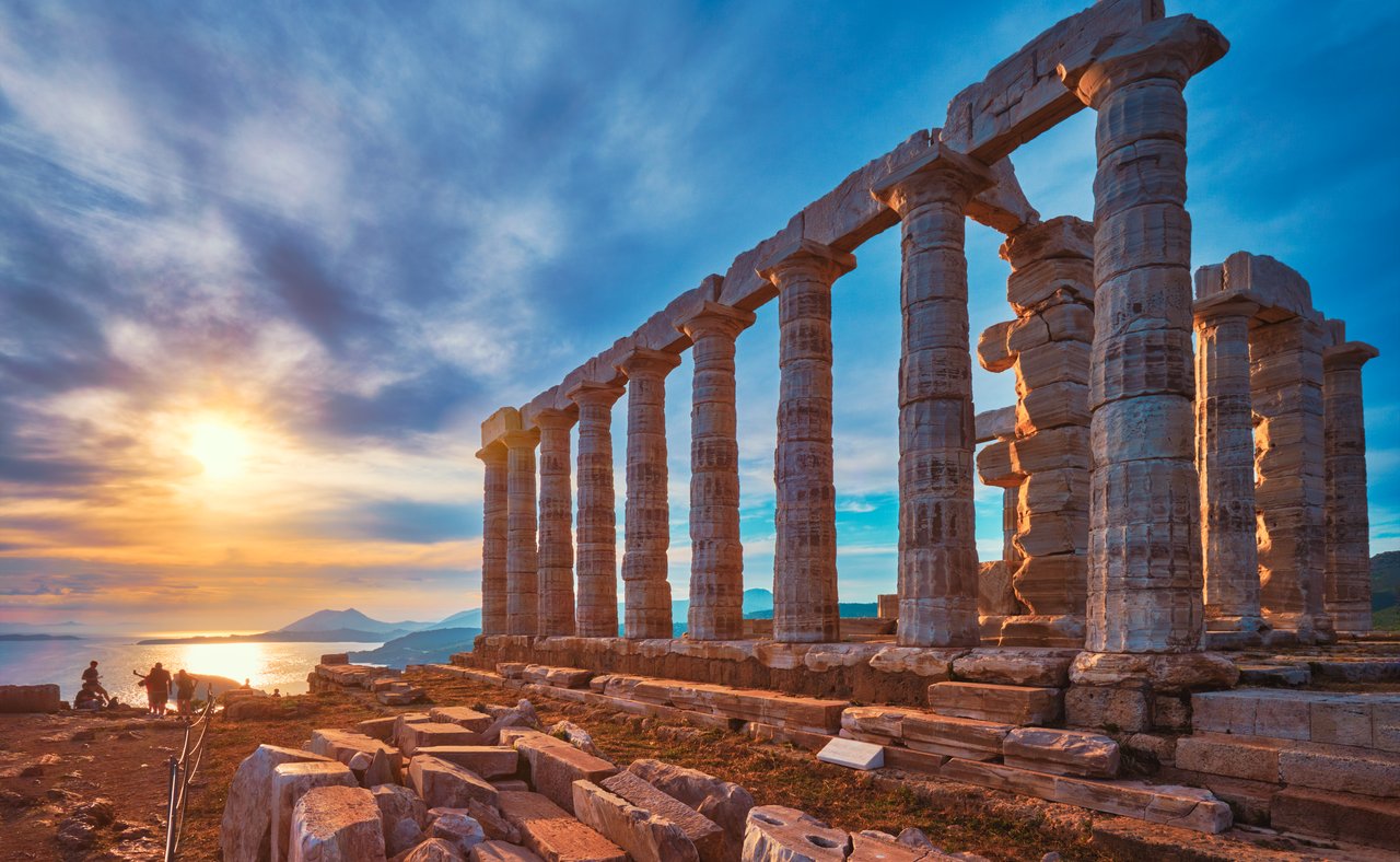 Temple of Poseidon at Cape Sounio, Greece