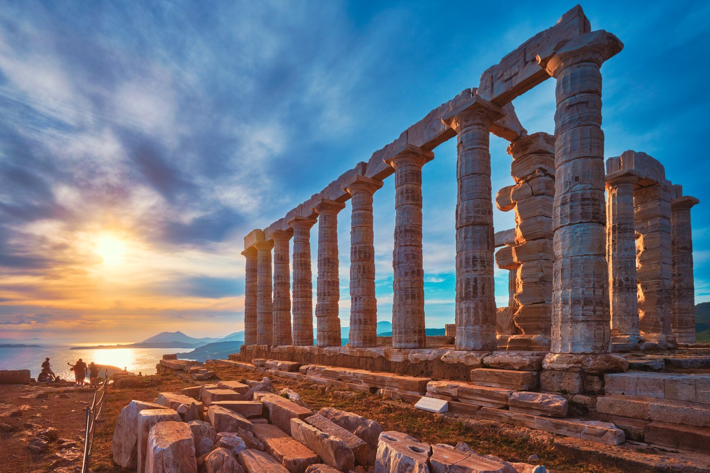 Temple of Poseidon at Cape Sounio, Greece