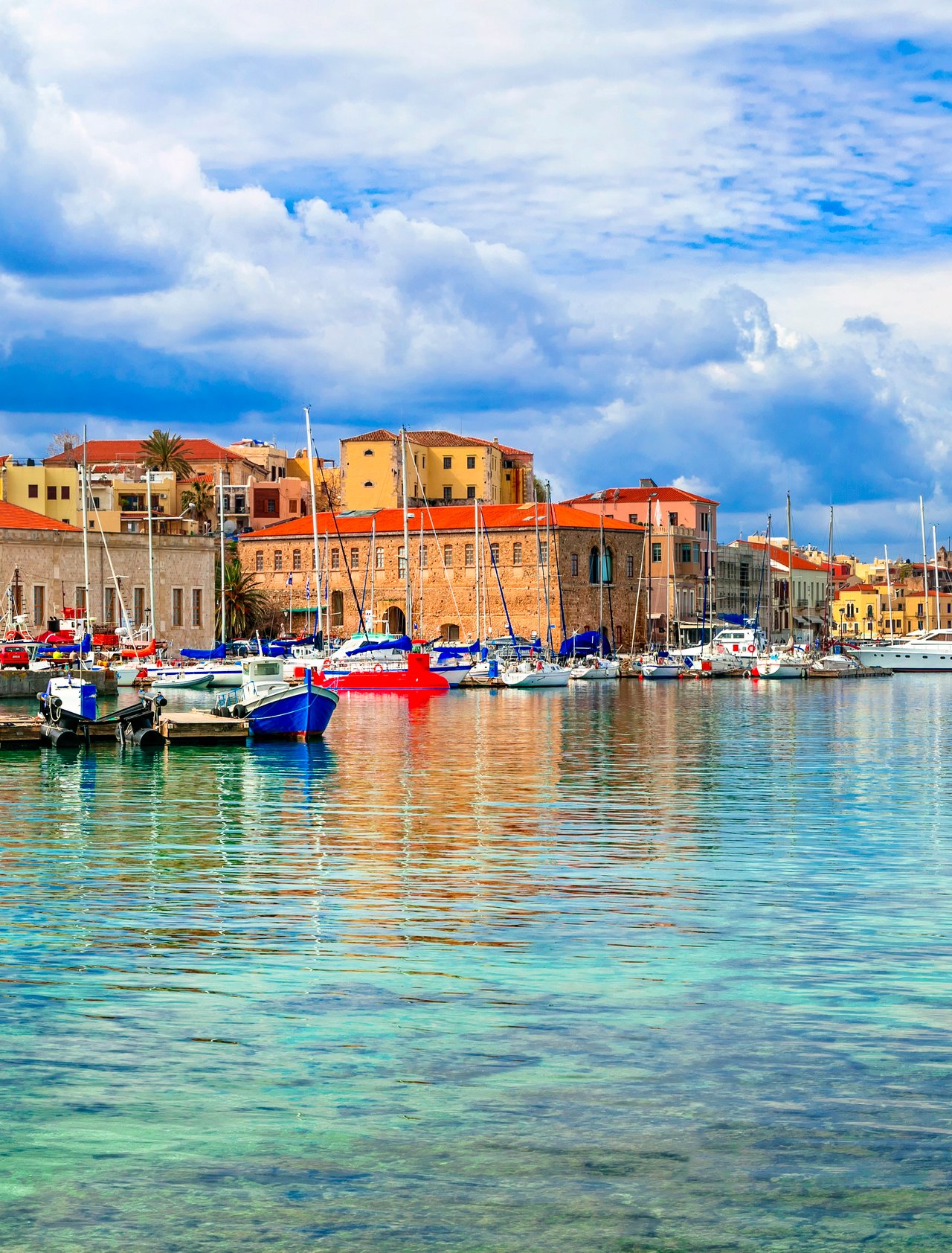 Chania's old Venetian town from the water.