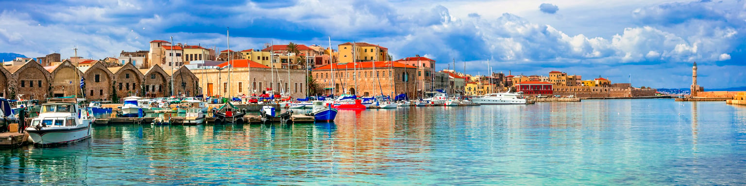 Chania's old Venetian town from the water.