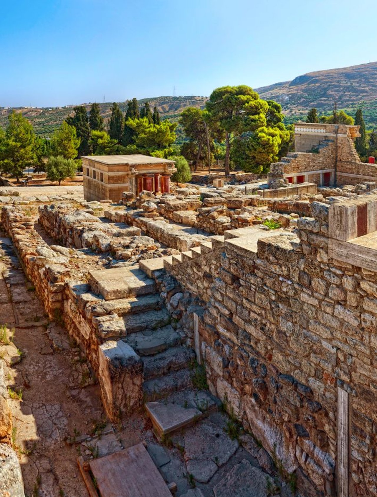 The Minoan ruins in Knossos, Crete